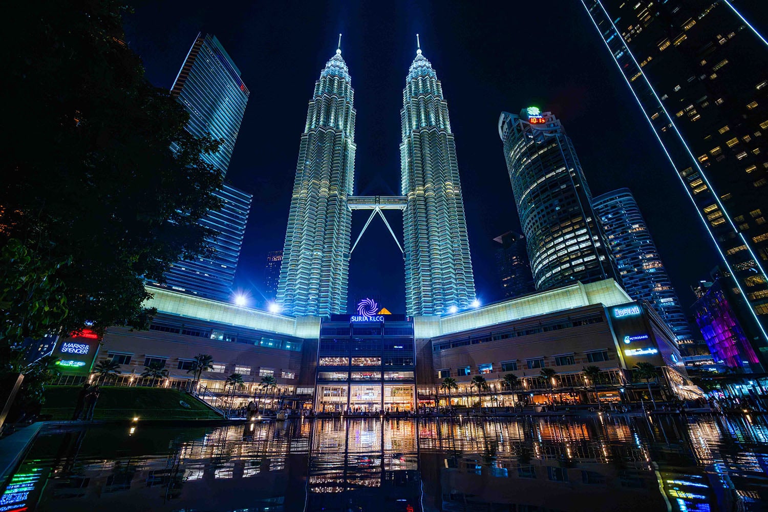 Petronas Twin Towers at night, a highlight of any Malaysia trip from Pakistan