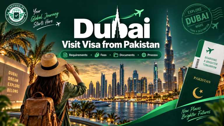 Dubai Visit Visa from Pakistan 2026: Requirements, Fees, Documents & Process
