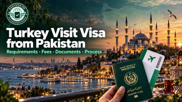 Turkey visit visa from Pakistan — EasyVisa.pk guide for requirements, fees and documents