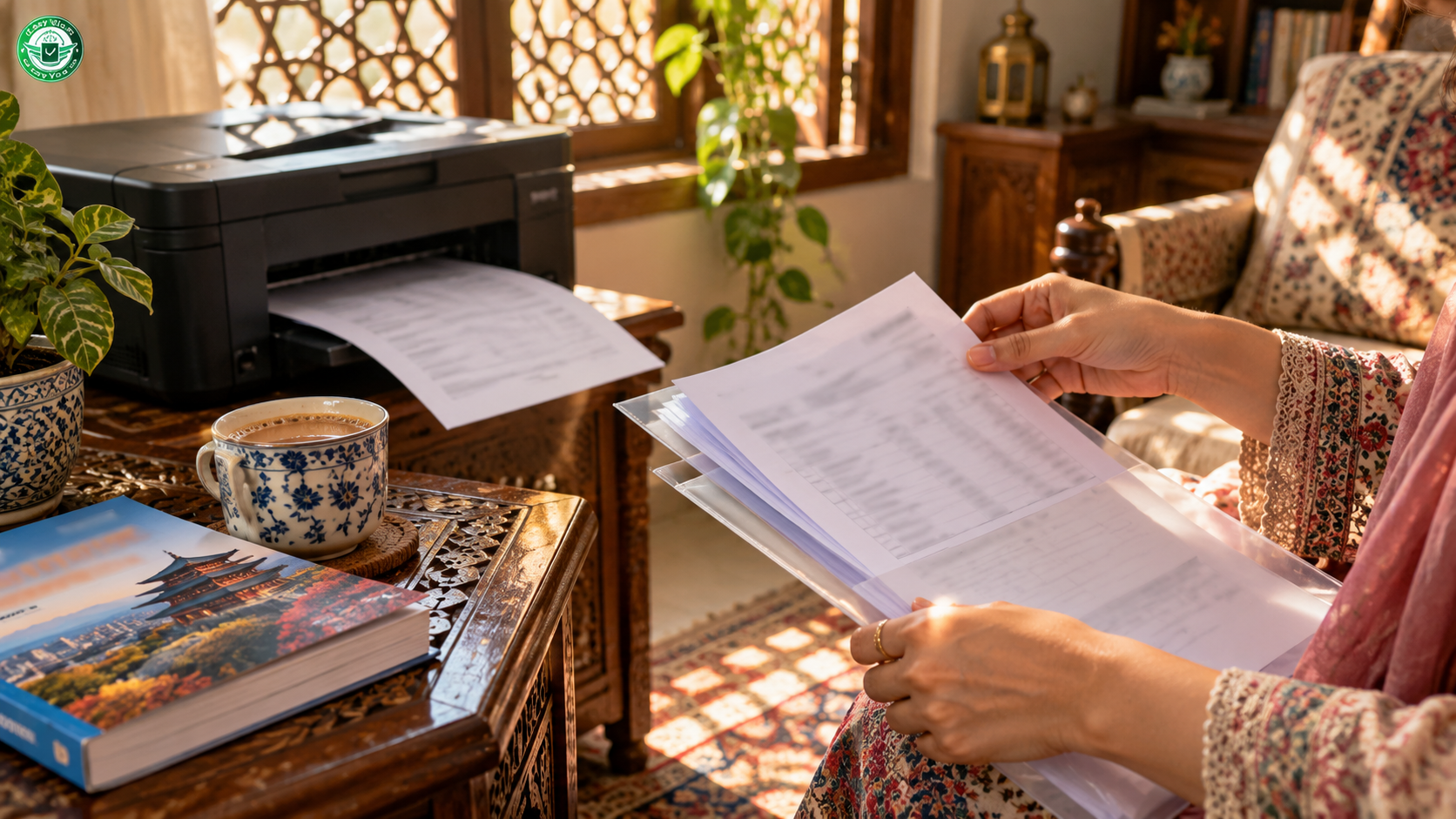 Documents required for South Korea visit visa from Pakistan: bank statement printing at home in Pakistan